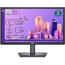 Dell E2722HS 27 FHD Monitor, Height, Tilt, Integrated Speakers, Black Color, Connectivity VGA, HDMI 1.4, DisplayPort 1.2 in Nairobi